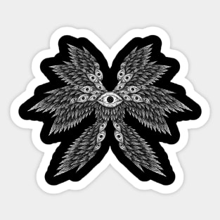 Divine Radiance: Seraph Biblically Accurate Angel Design Sticker